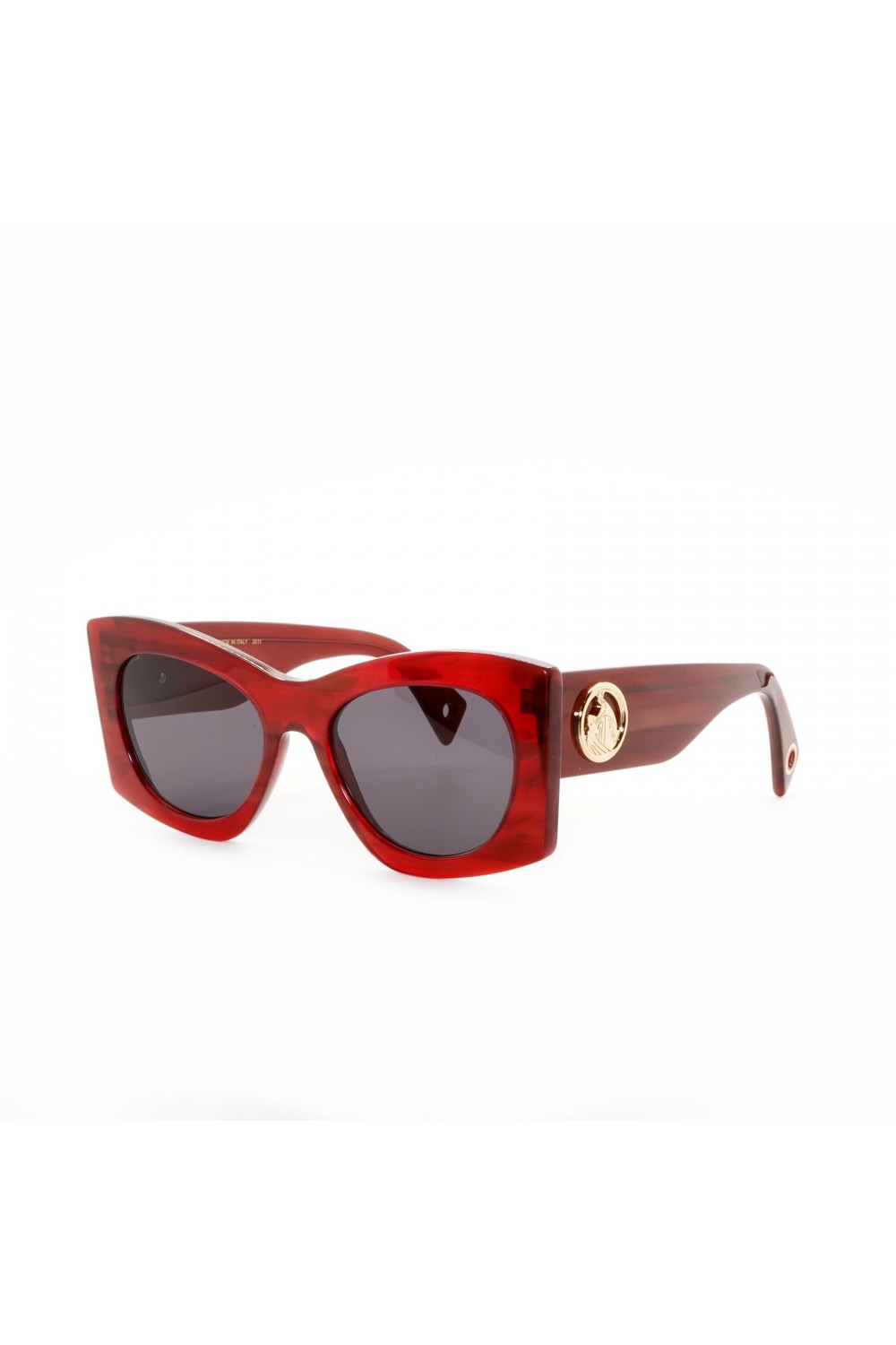 Lanvin - Occhiali da sole in celluloide squadrati per donna tartarugato rosso -
