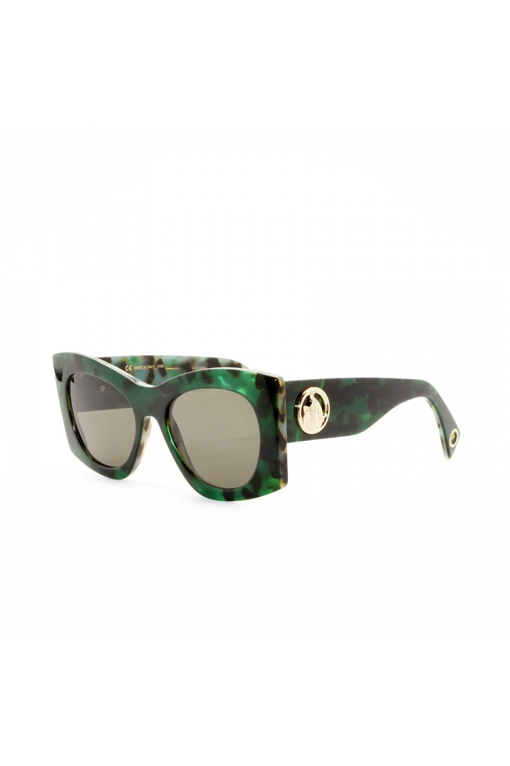 Lanvin - Occhiali da sole in celluloide squadrati per donna verde - LNV605S 325