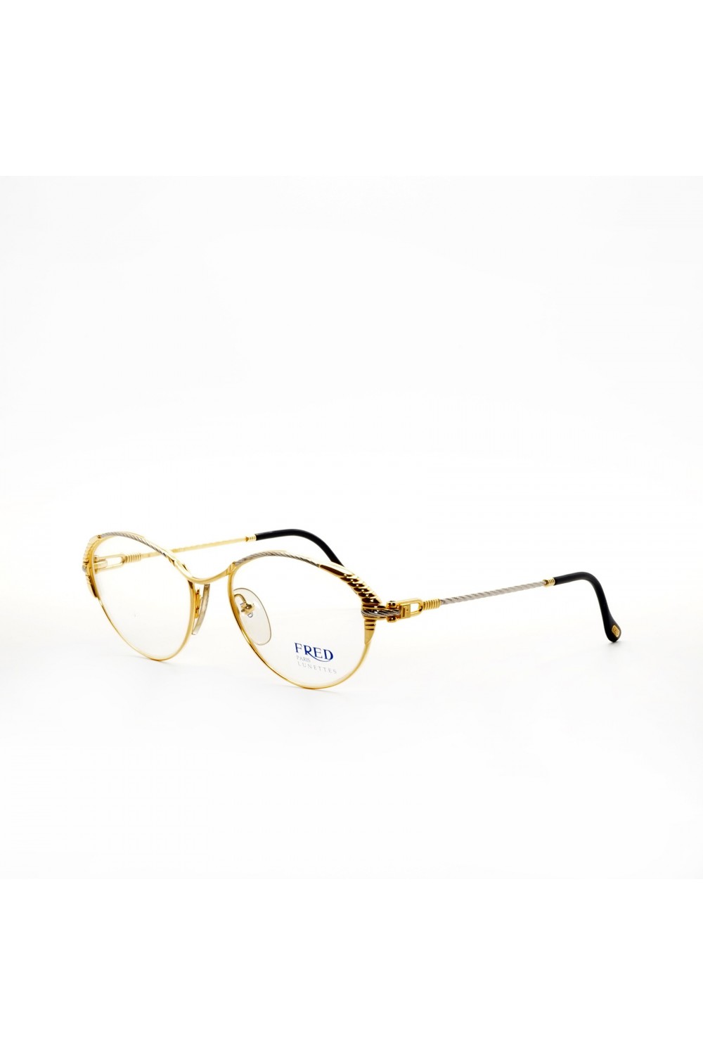 Fred - Occhiali da vista vintage in metallo ovali per donna oro - GOELETTE G5