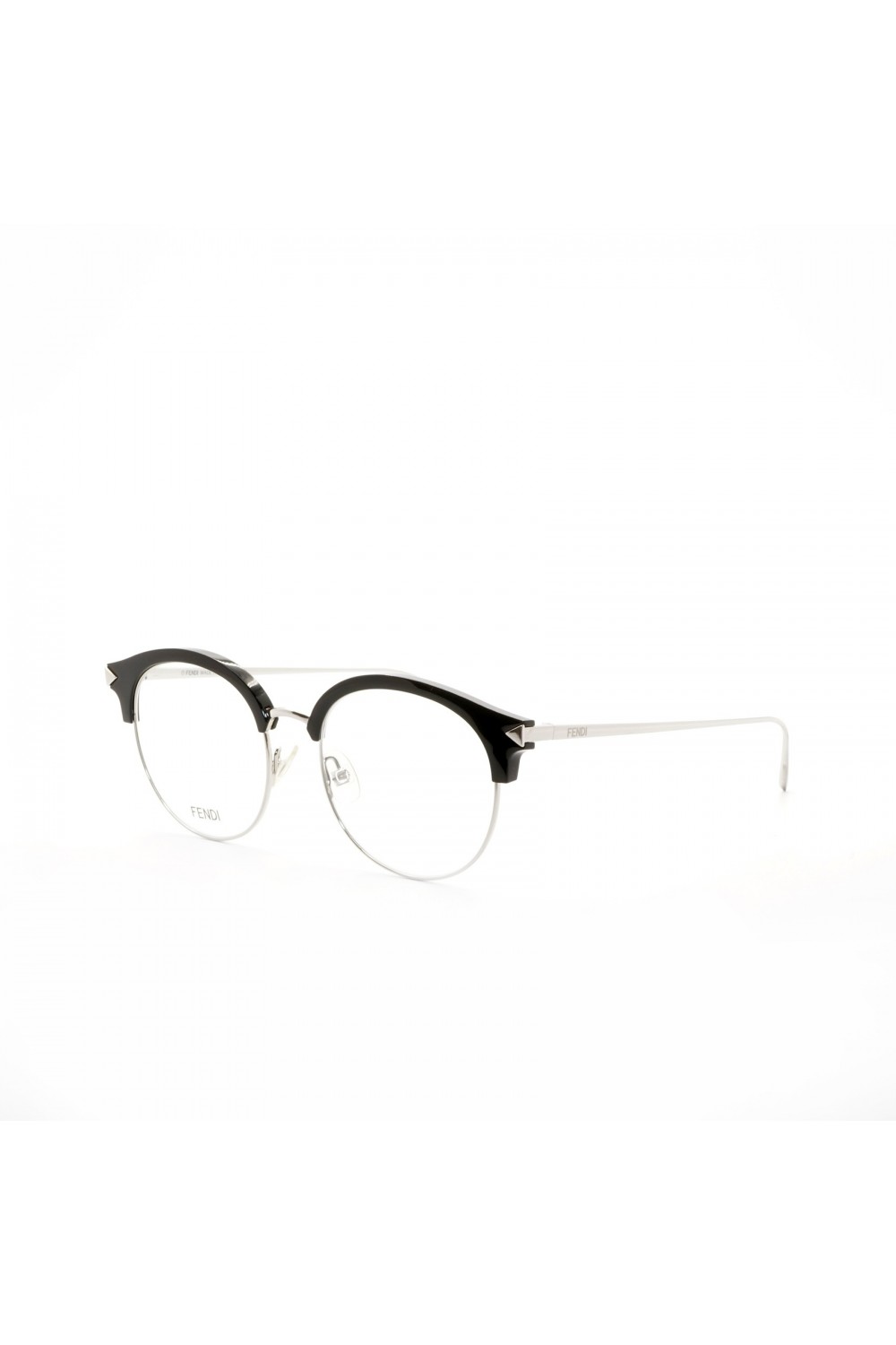 Fendi - Occhiali da vista combinati tondi per donna nero - FF0165 RMG