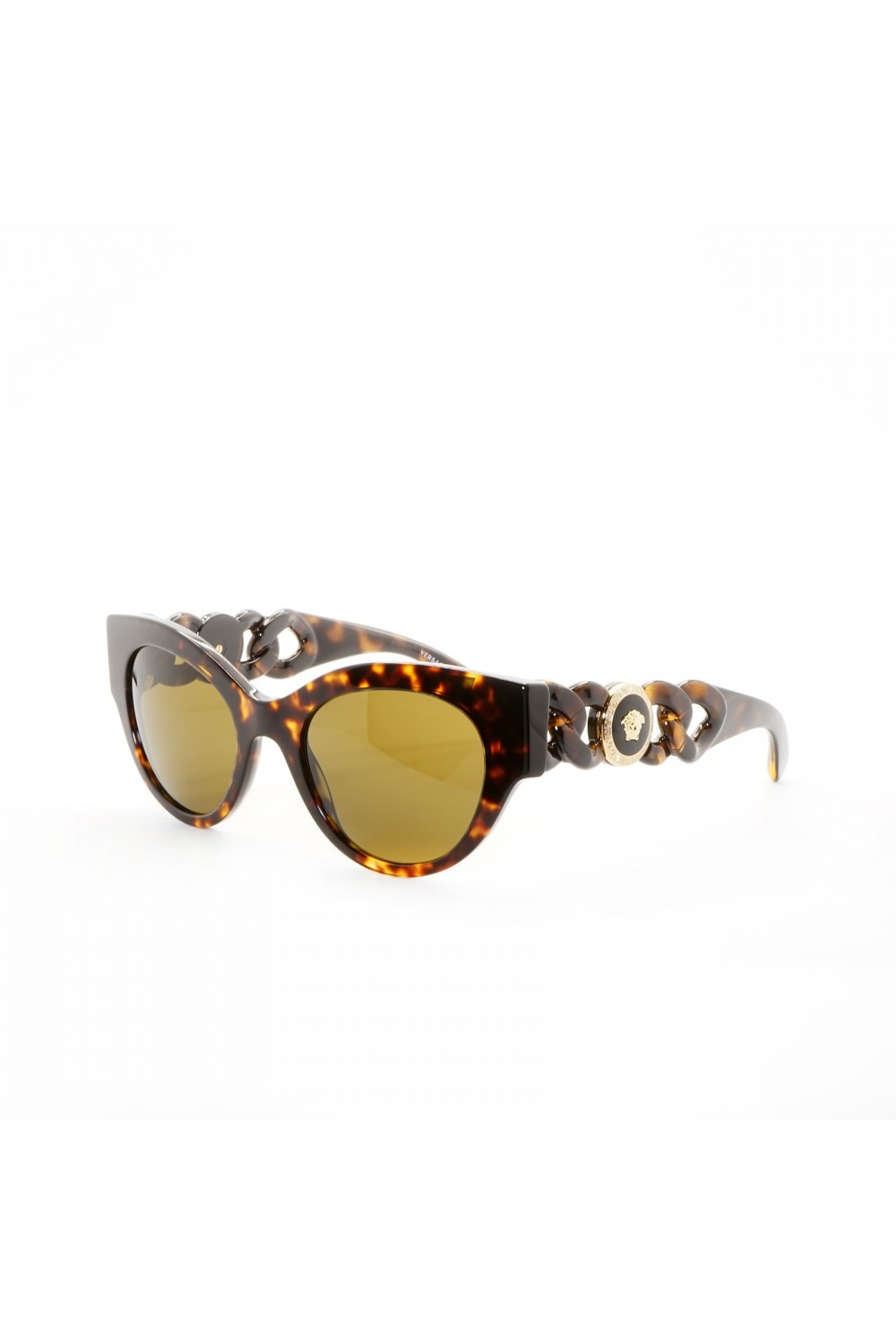 Versace - Occhiali da sole in celluloide cat eye per donna tartarugato - 4408