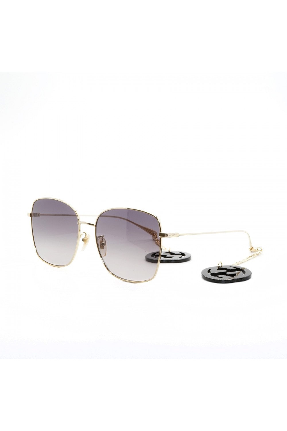 Gucci - Occhiali da sole in metallo a farfalla per donna oro - GG1030SK 001
