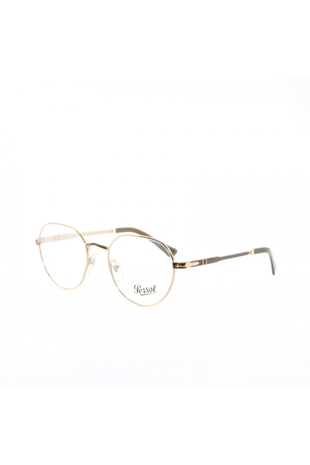 Persol - Occhiali da vista in metallo tondi unisex oro rosa - 2486 1112