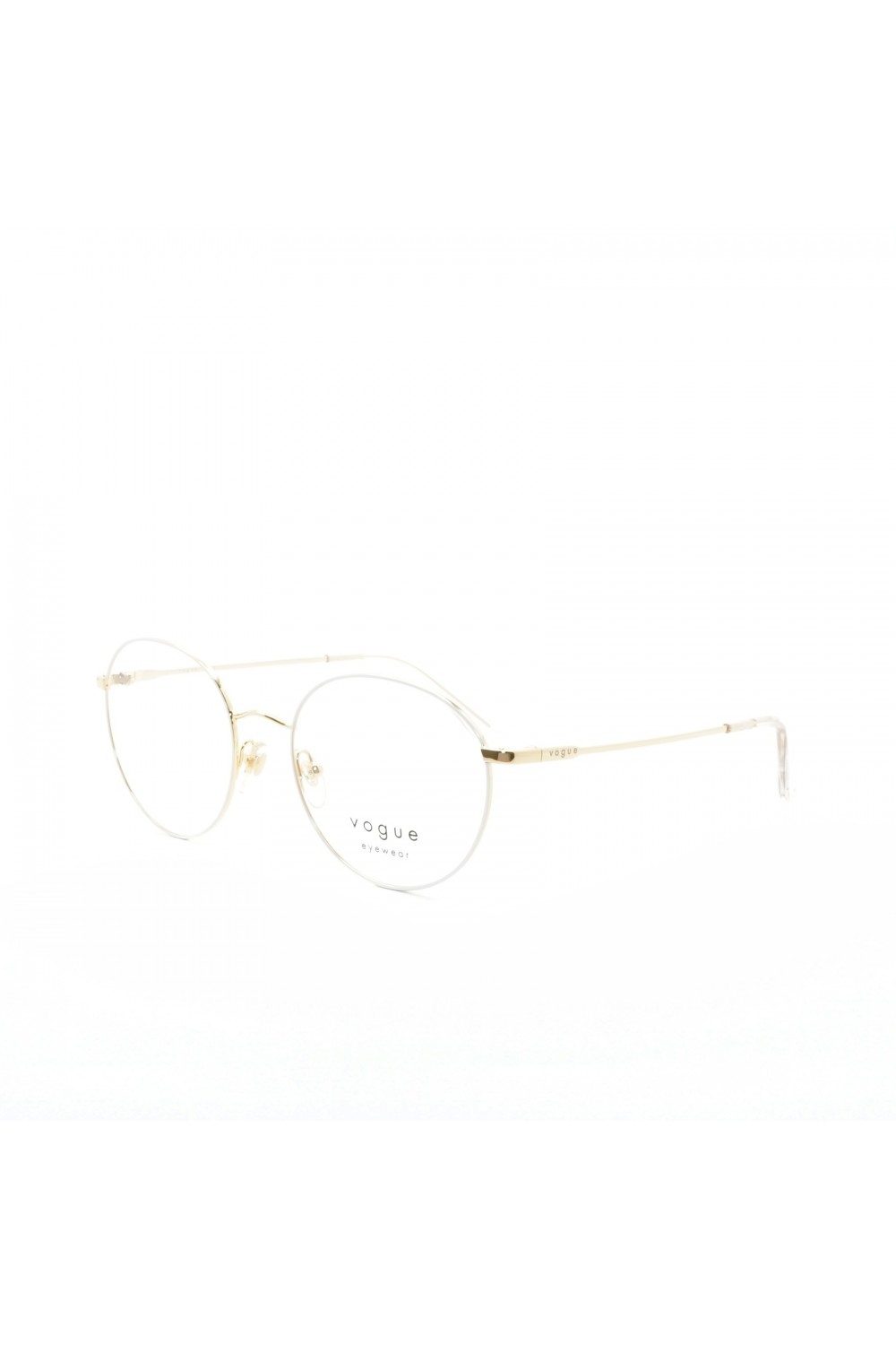 Vogue - Occhiali da vista in metallo tondi per donna bianco - 4177 5120