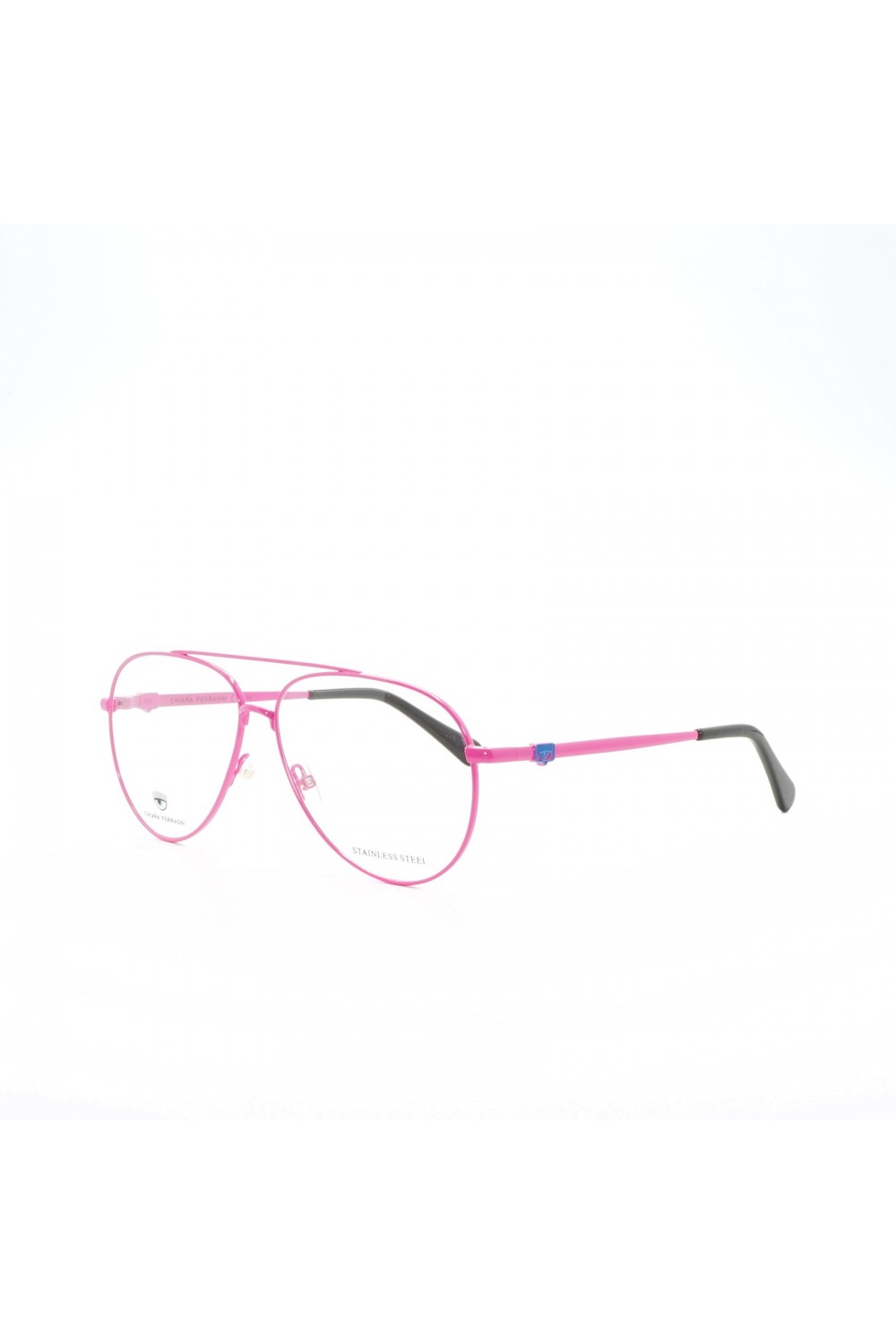 Chiara Ferragni - Occhiali da vista in metallo a goccia per bambina rosa -