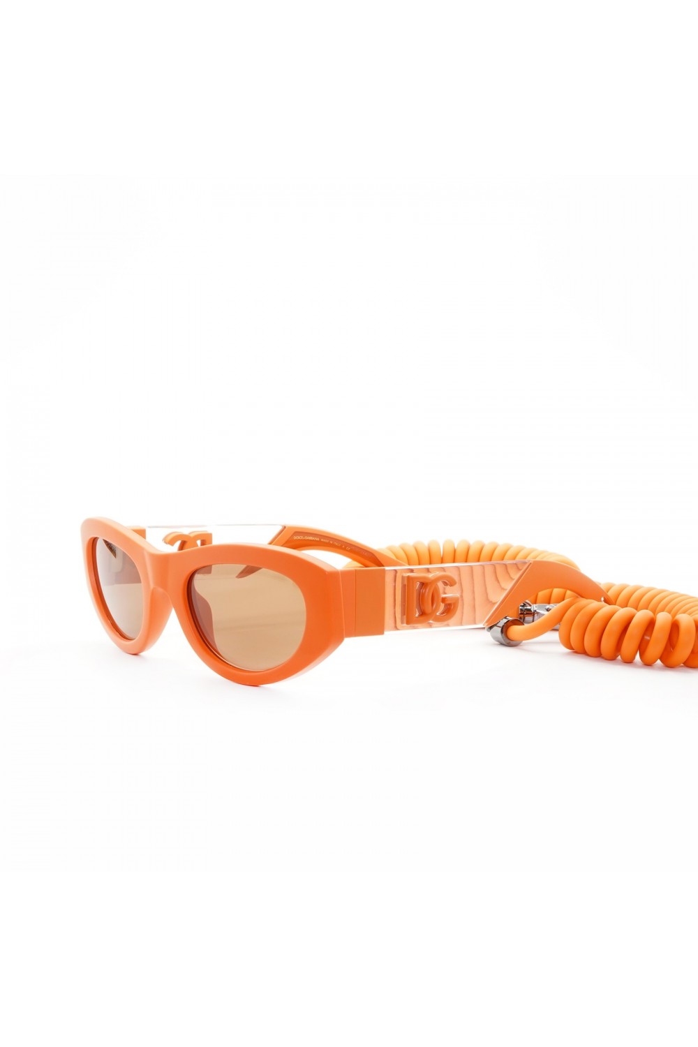 Dolce&Gabbana - Occhiali da sole in celluloide ovali unisex arancione - DG6174