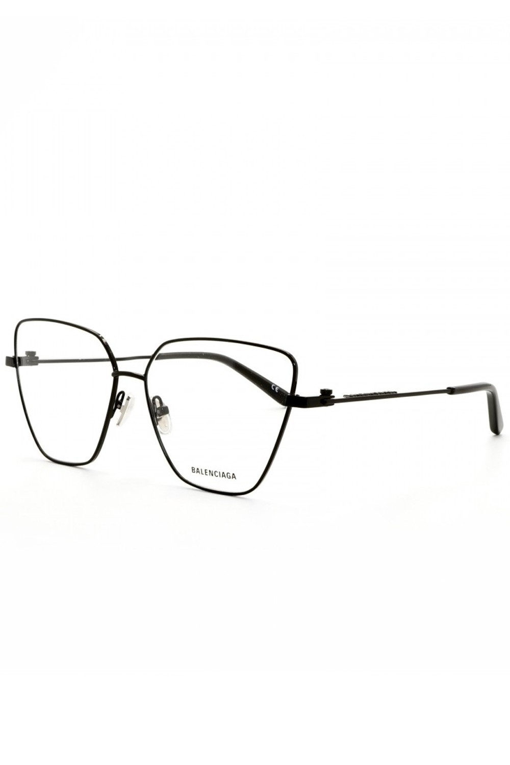 Balenciaga - Occhiali da vista in metallo cat eye per donna nero - BB0170O 003