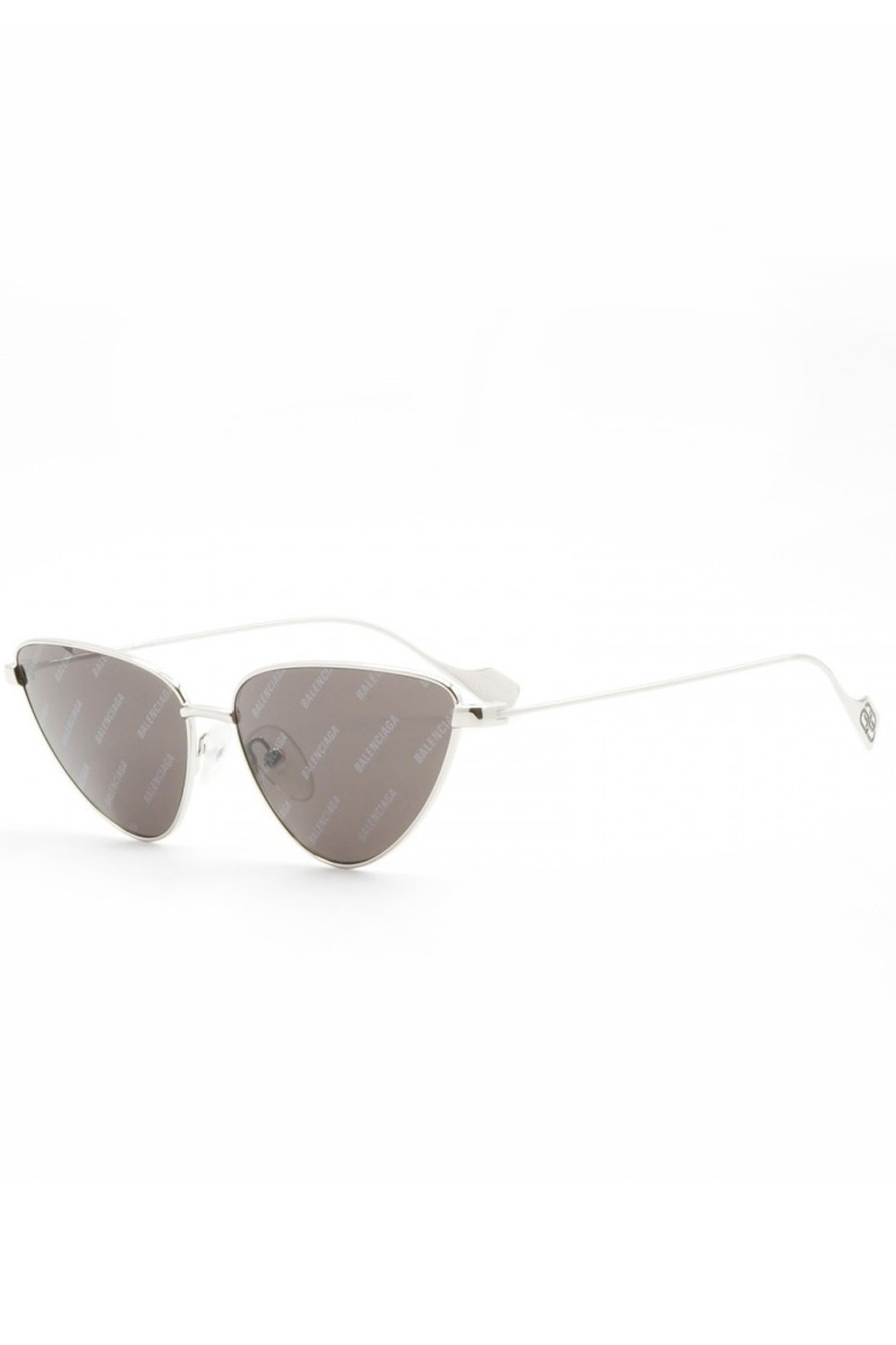 Balenciaga - Occhiali da sole cat eye in metallo per donna silver - BB0086S 005