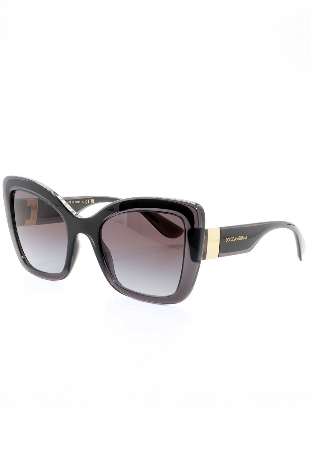 Dolce&Gabbana - Occhiali da sole in celluloide cat eye per donna nero - DG6170