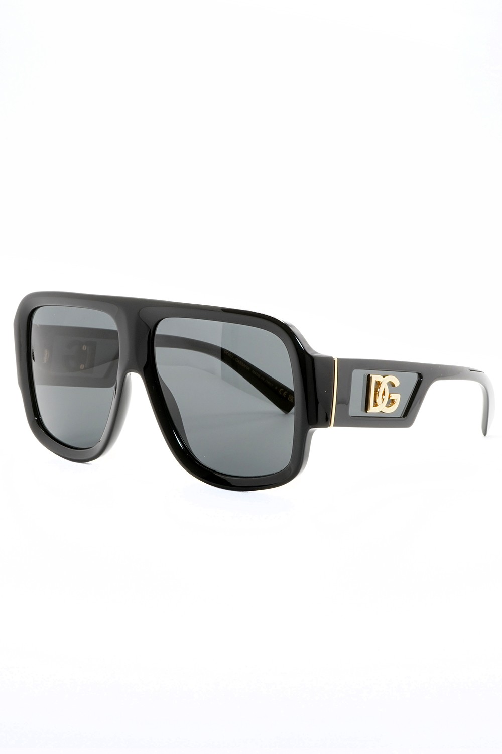 Dolce&Gabbana - Occhiali da sole in celluloide squadrati unisex nero - DG4401
