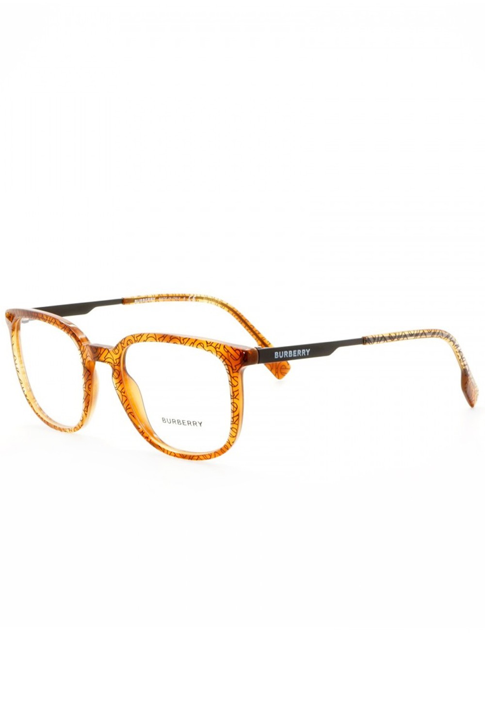 Burberry - Occhiali da vista in celluloide squadrati unisex arancione - 2307