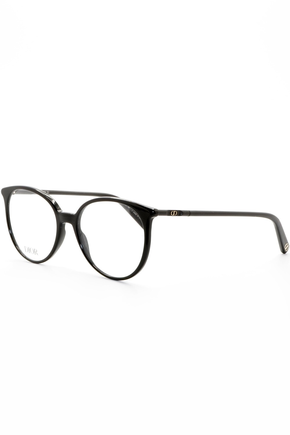Christian Dior - Occhiali da vista in celluloide tondi per donna nero - B1I 1100