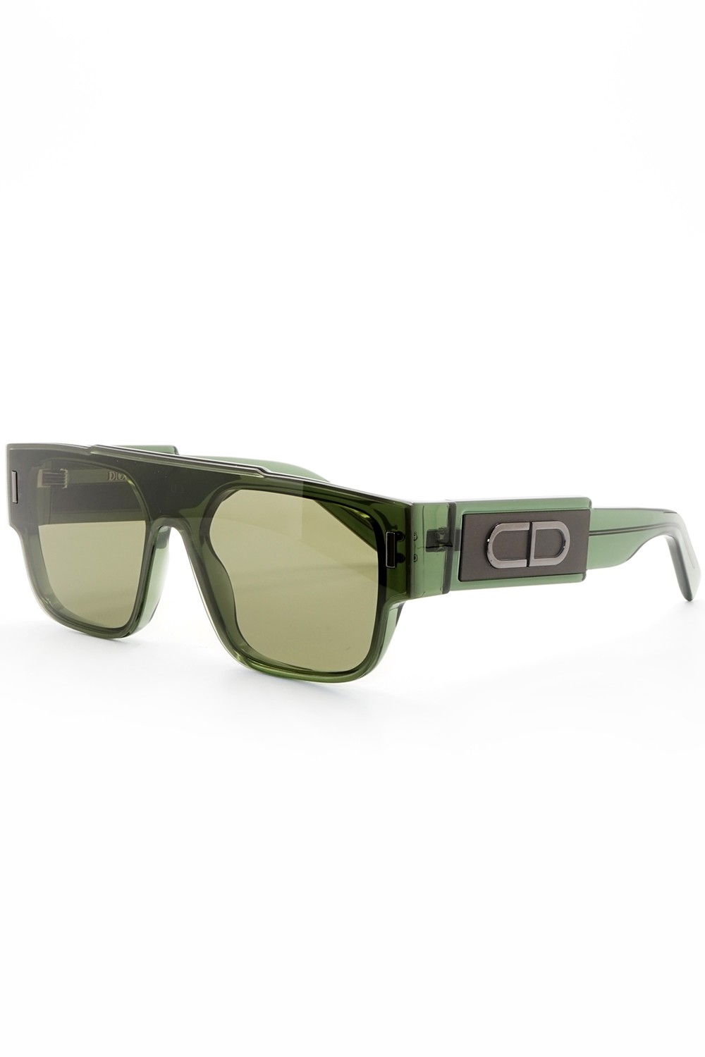 Christian Dior - Occhiali da sole in celluloide squadrati per uomo verde - M1I