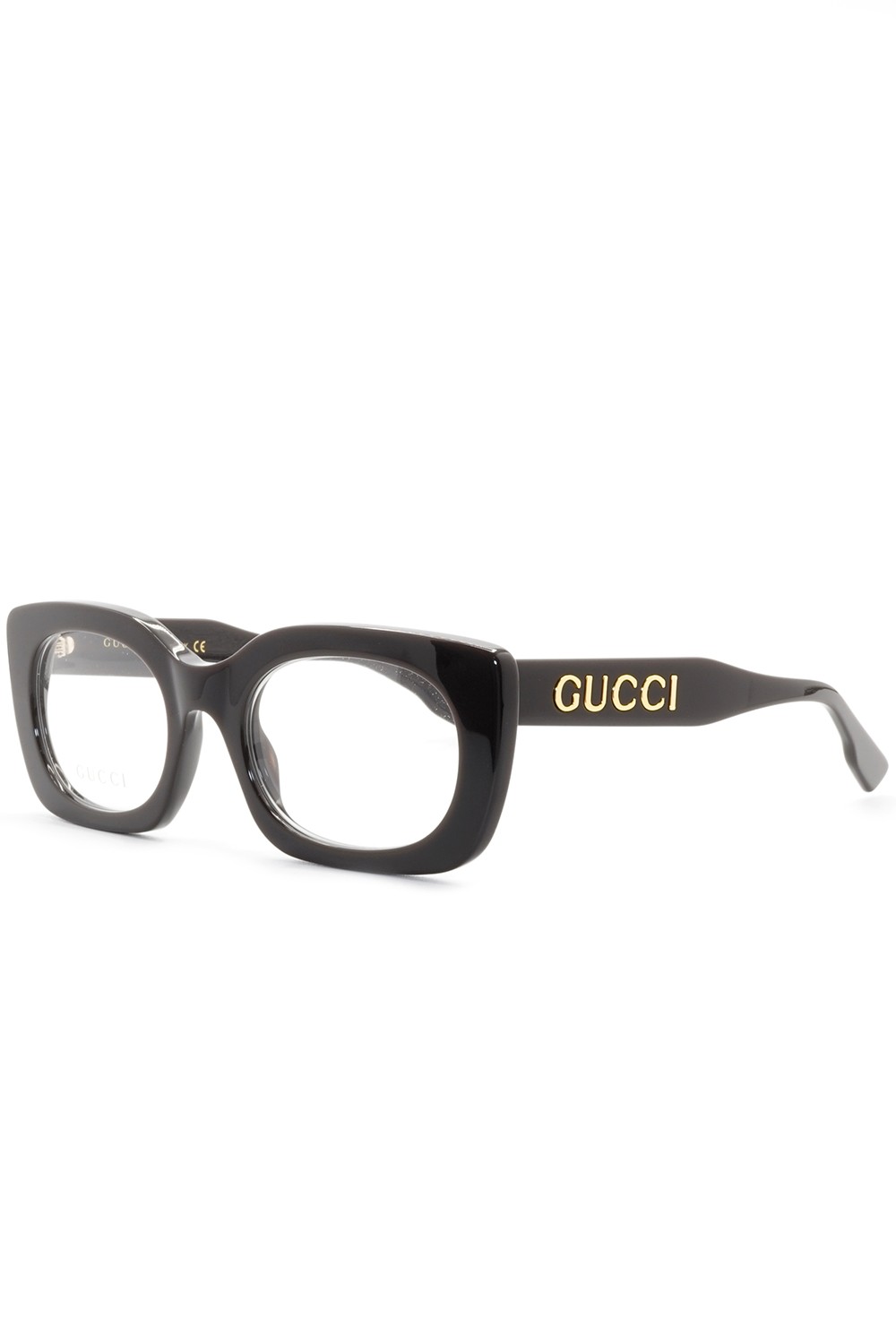 Gucci - Occhiali da vista in celluloide rettangolari per donna grigio - GG1054O