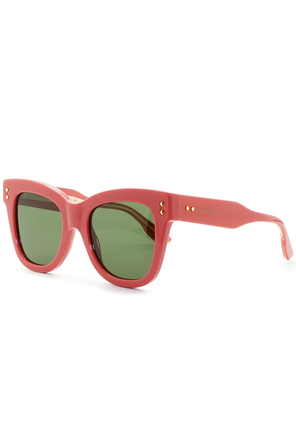 Gucci - Occhiali da sole in celluloide squadrati per donna rosa - GG1082S 004