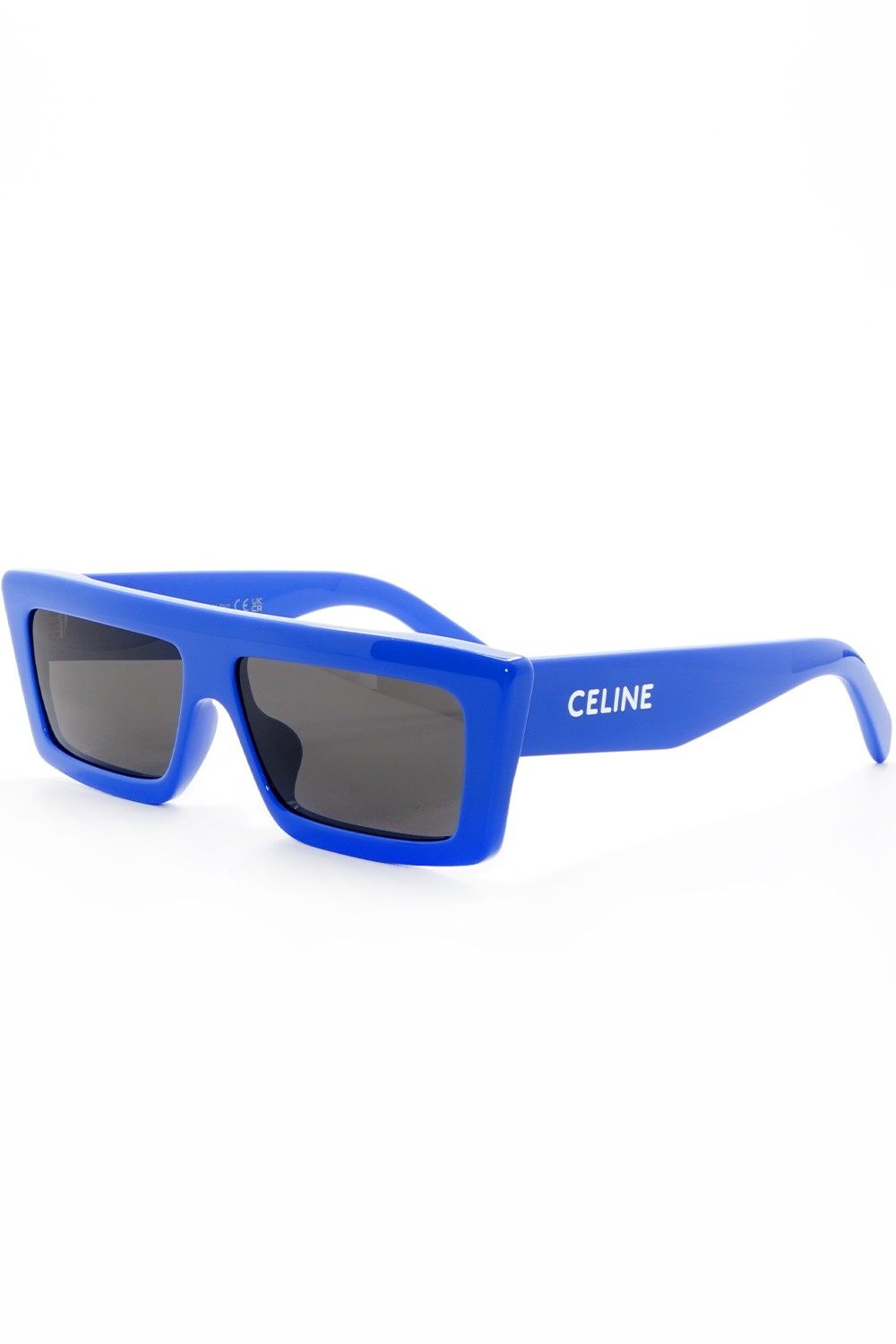 Celine - Occhiali da sole in celluloide rettangolari unisex blu - CL40214U 92A