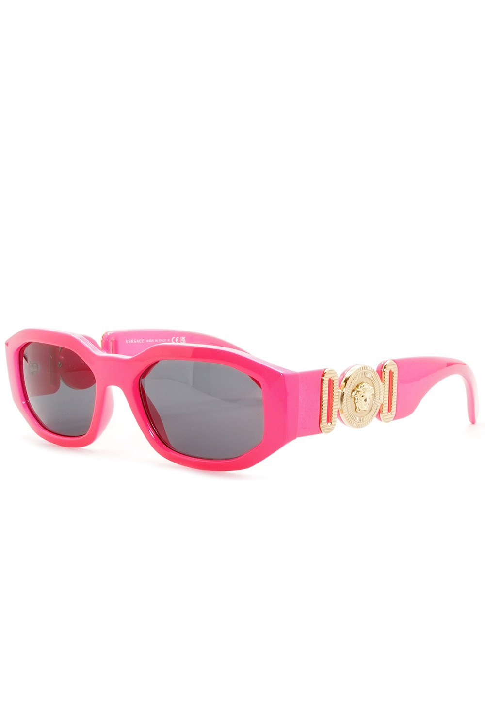 Versace - Occhiali da sole in celluloide rettangolari unisex rosa - 4361 5318/87