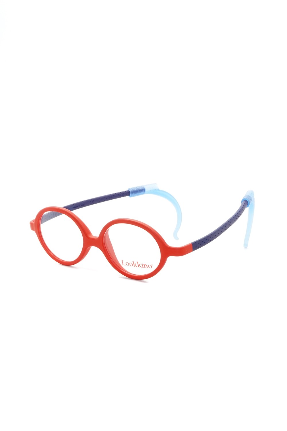 Lookkino - Occhiali da vista in plastica tondi per bambini rosso - 3704 W216