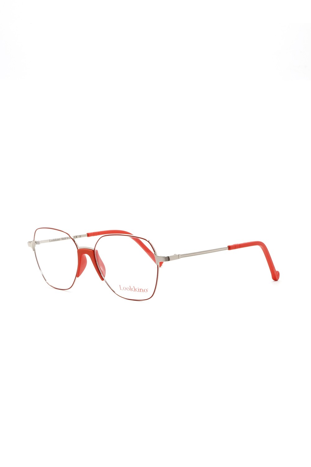 Lookkino - Occhiali da vista in metallo squadrati per bambini rosso - 3461 M1