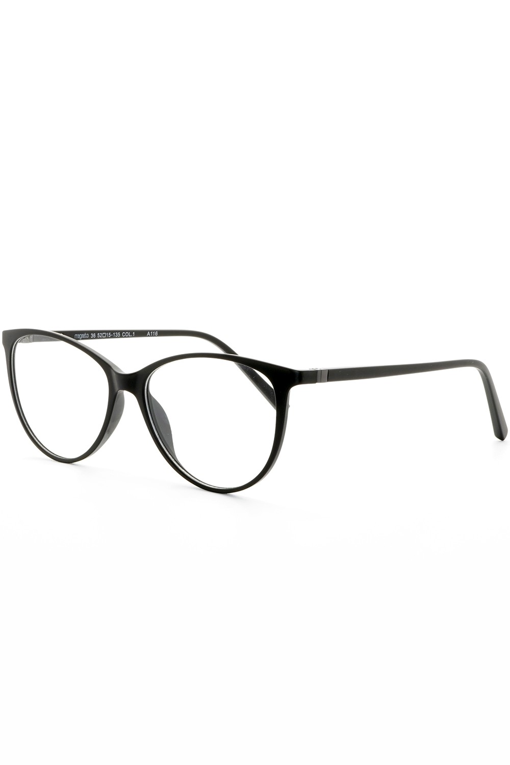 TF Occhiali - Occhiali da vista in plastica con clip solare cat eye per donna