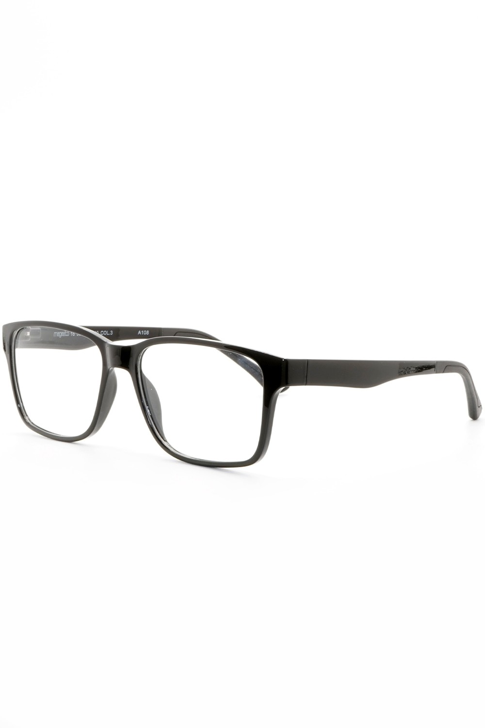 TF Occhiali - Occhiali da vista in plastica con clip solare rettangolari unisex
