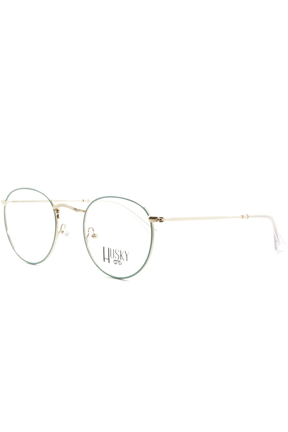 Husky - Occhiali da vista in metallo tondi unisex oro - 1355 6
