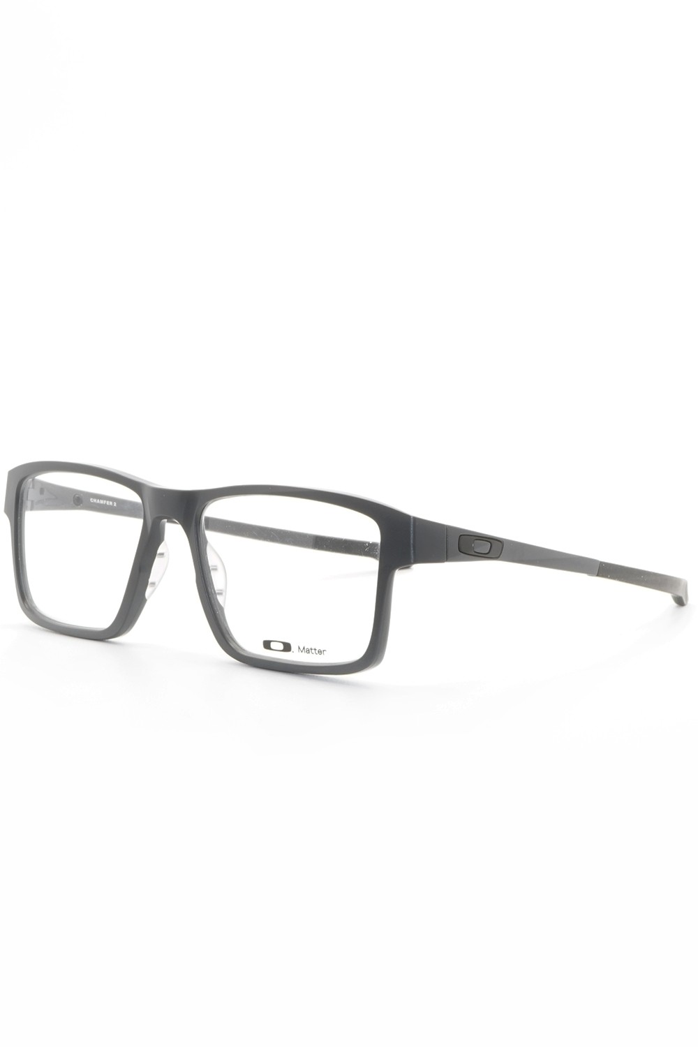 Oakley - Occhiali da vista in celluloide rettangolari per uomo grigio - OX8040