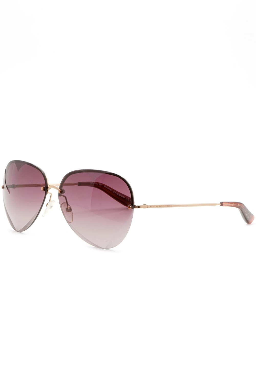 Marc Jacobs - Occhiali da sole in metallo a goccia per donna oro rosa -