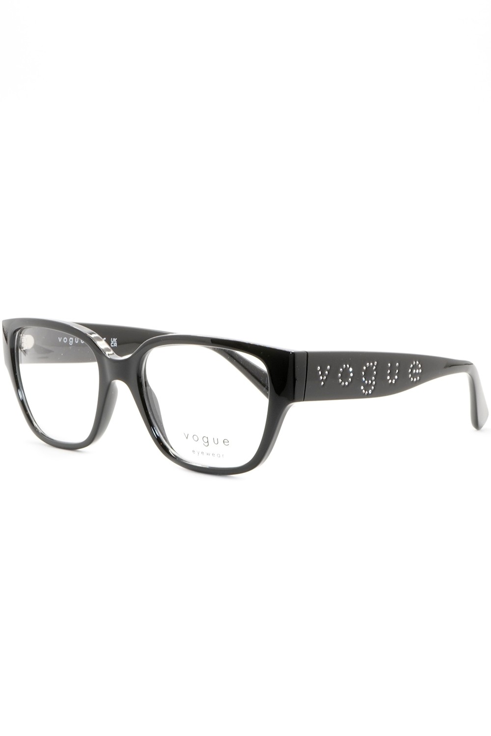 Vogue - Occhiali da vista in celluloide squadrati per donna nero - VO5458B W44