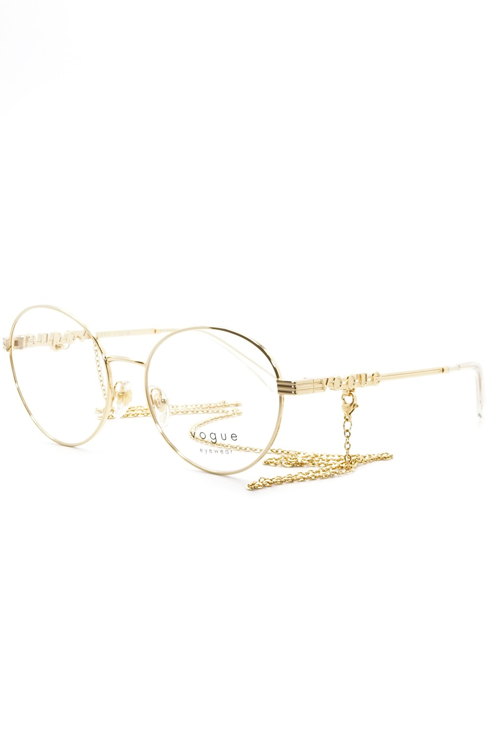 Vogue - Occhiali da vista in metallo tondi per donna oro - VO4222 280