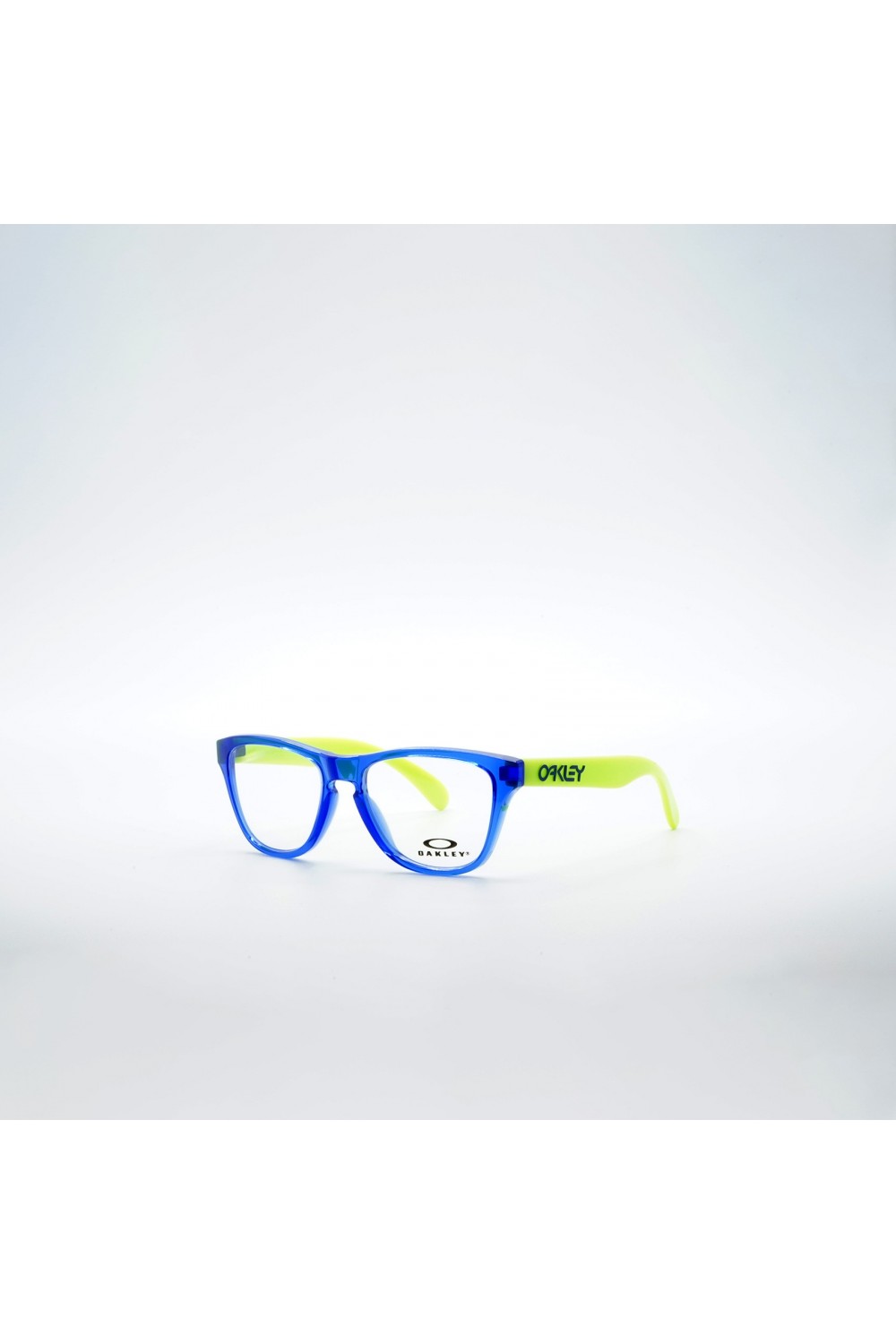 Oakley - Occhiali da vista in resina squadrati per bambino blu/fluo - OY8009