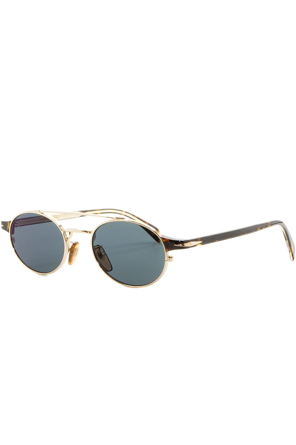 David Beckham Eyewear - Occhiali da sole in metallo ovali per uomo oro -