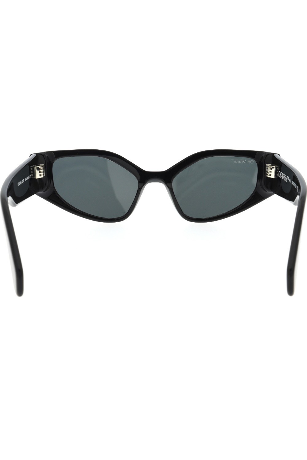 Off-White - Occhiali da sole in celluloide cat eye per donna nero