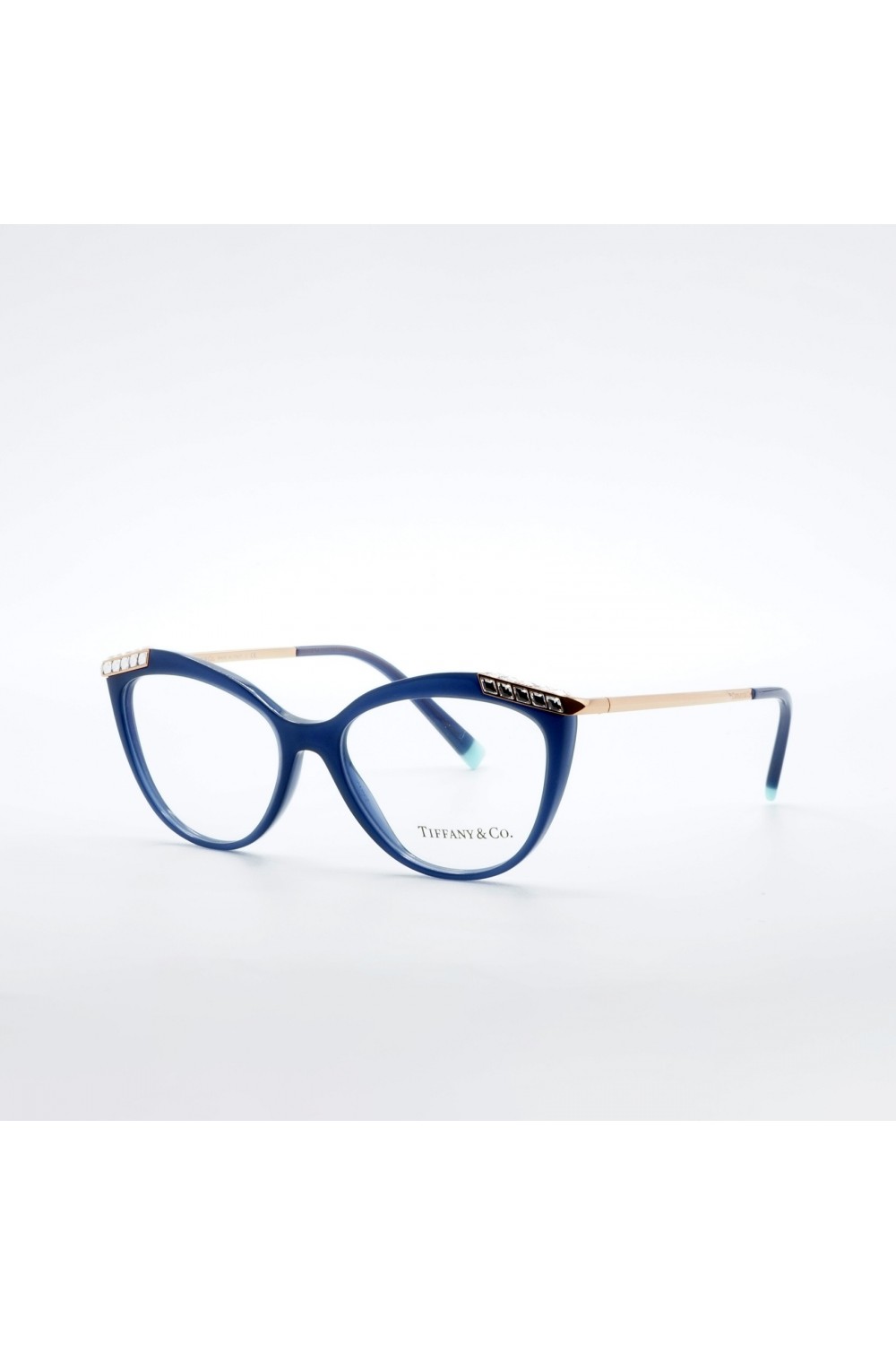 Tiffany & Co. - Occhiali da vista in celluloide cat eye per donna blu - TF2198