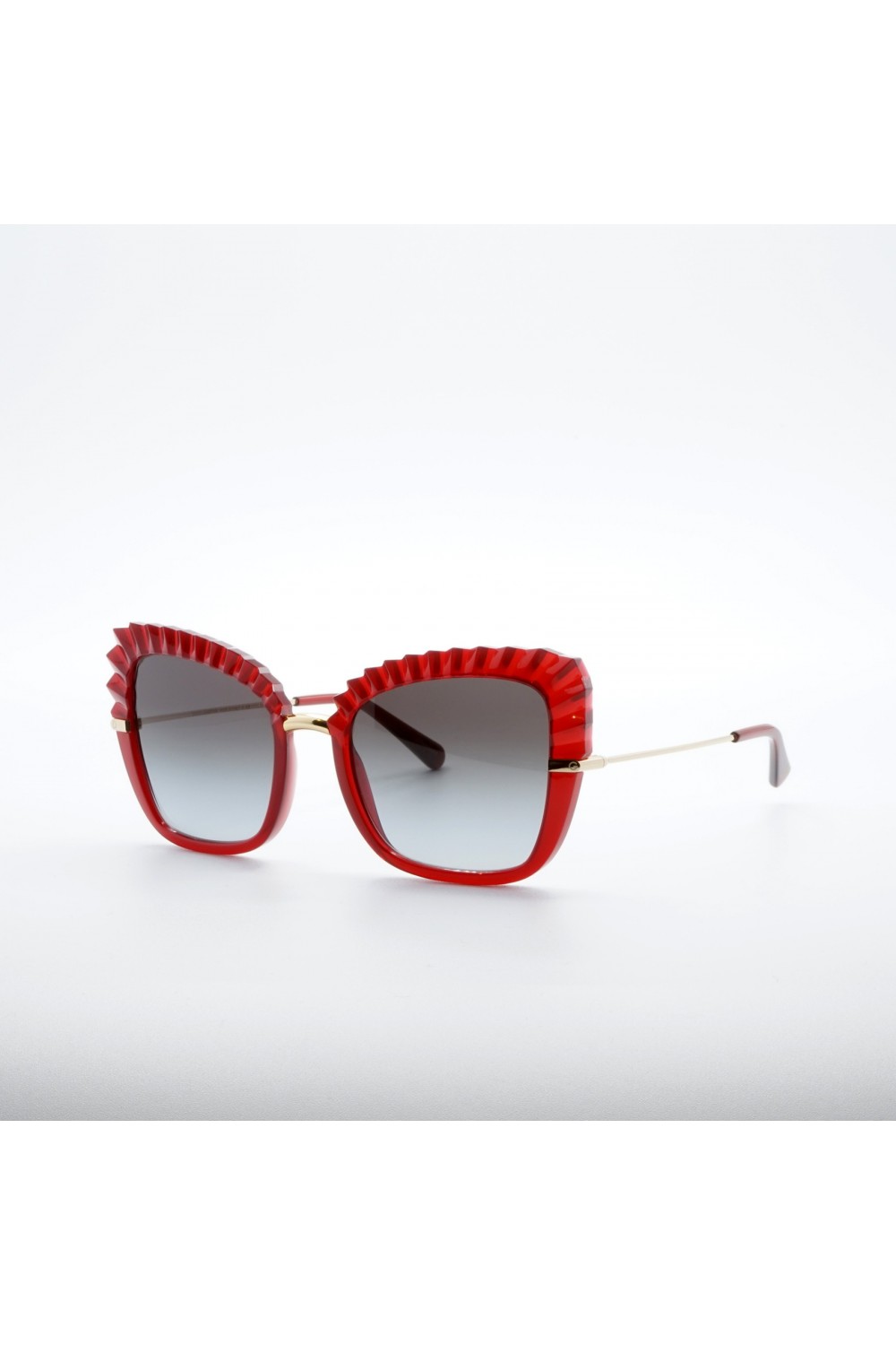 Dolce&Gabbana - Occhiali da sole in plastica a farfalla per donna rosso, blu -