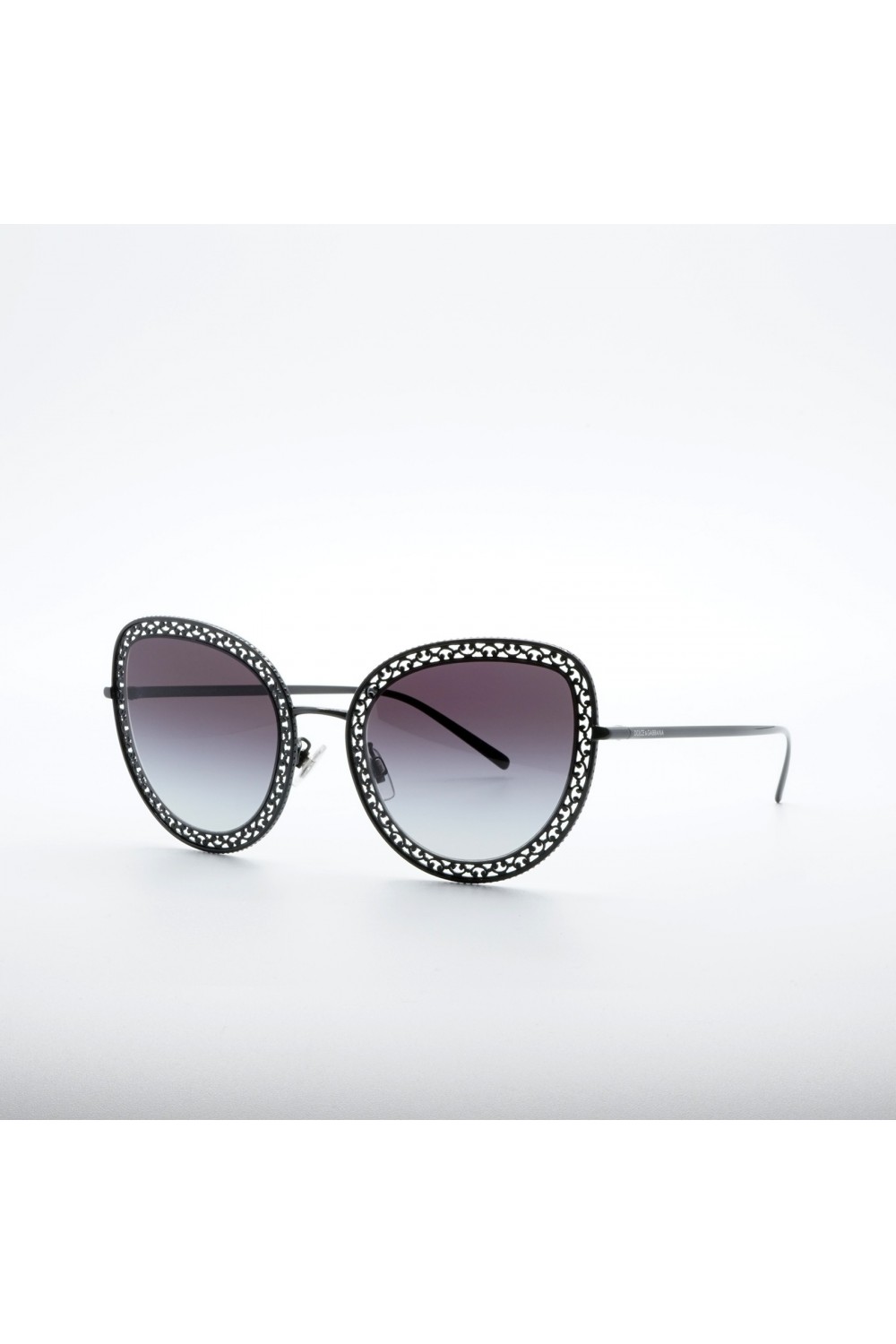 Dolce&Gabbana - Occhiali da sole in metallo cat eye per donna nero - DG2226