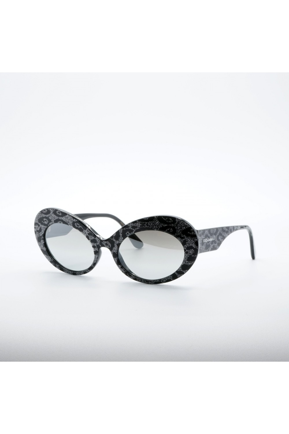 Dolce&Gabbana - Occhiali da sole in celluloide ovali per donna grigio - DG4345