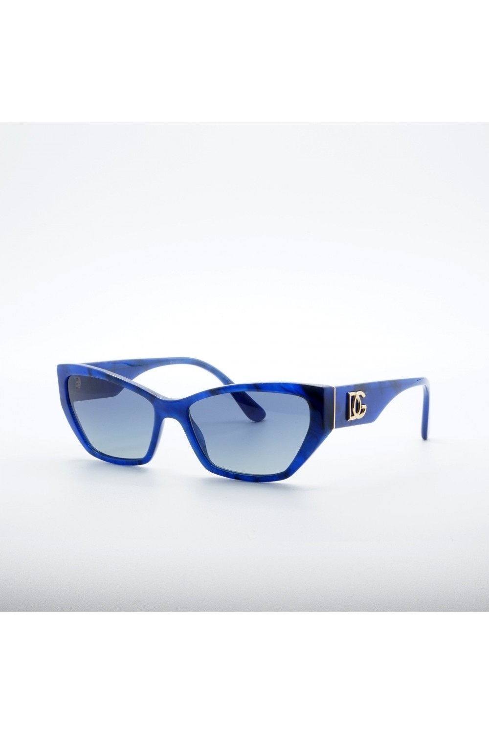 Dolce&Gabbana - Occhiali da sole in celluloide cat eye per donna blu