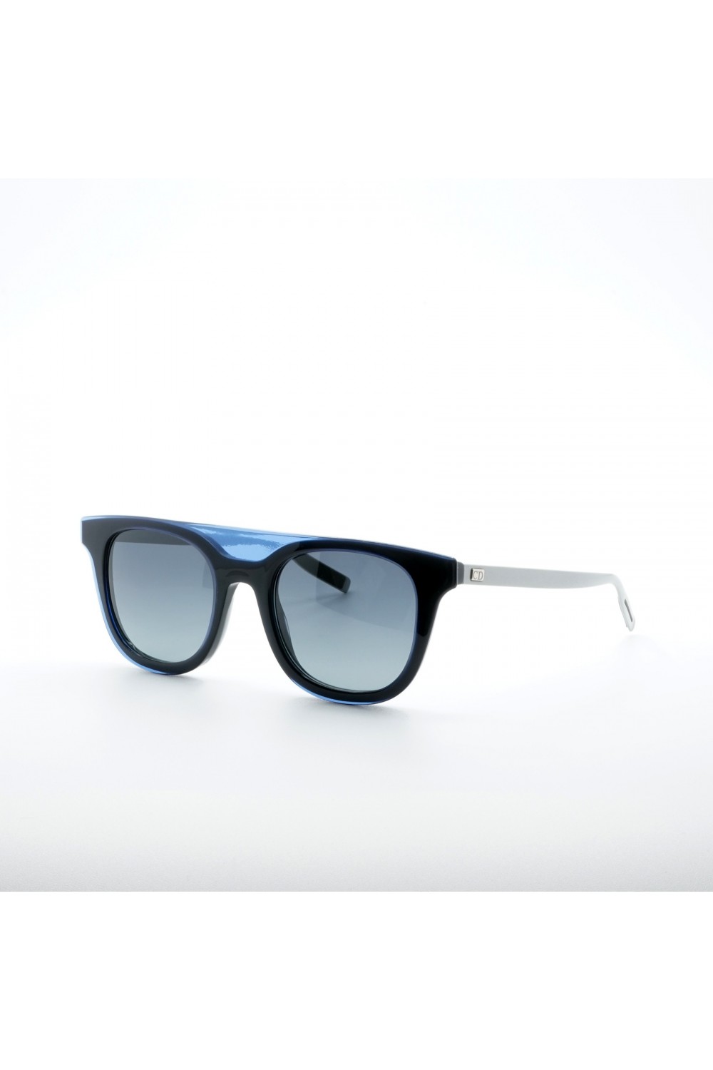 Christian Dior - Occhiali da sole in celluloide squadrati per uomo blu -