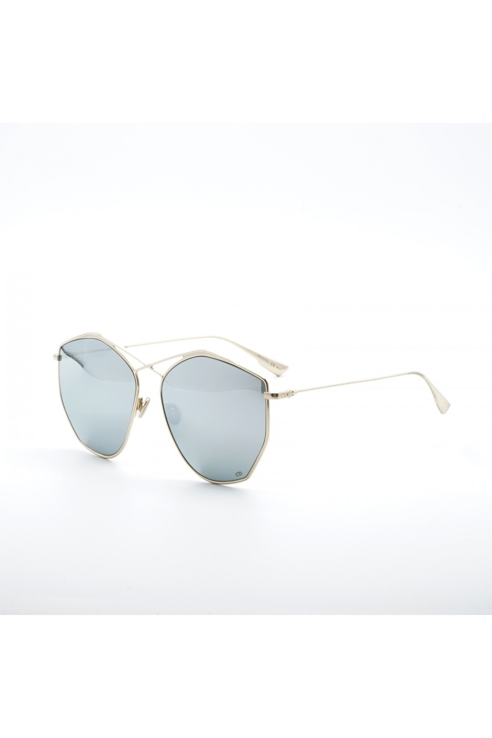 Christian Dior - Occhiali da sole in metallo esagonali per donna oro -