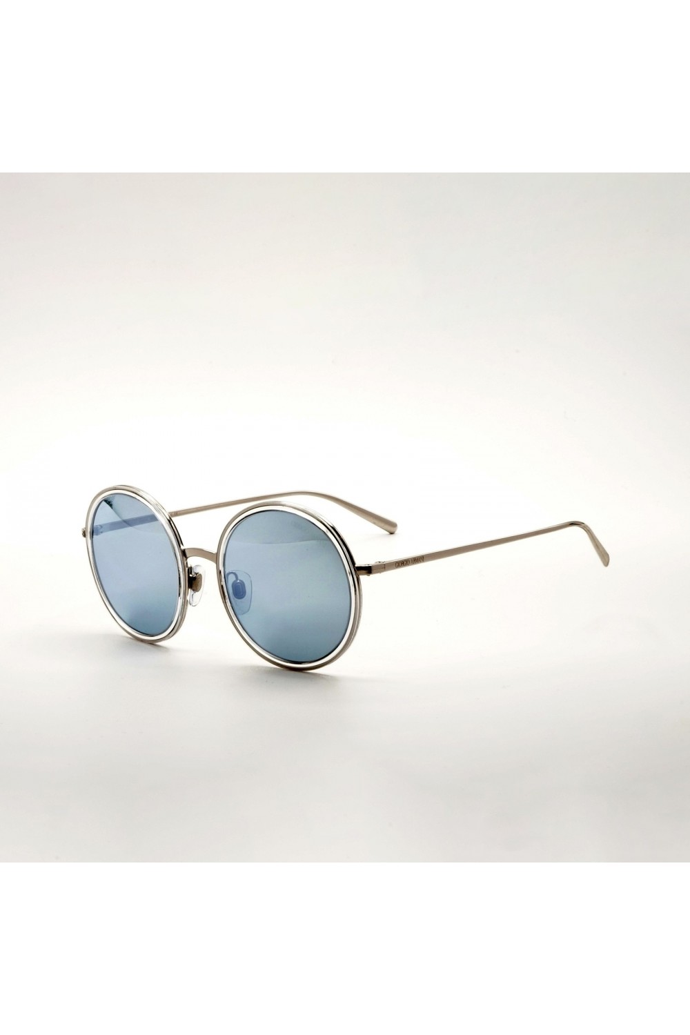 Giorgio Armani - Occhiali da sole in metallo tondi unisex silver - AR6052