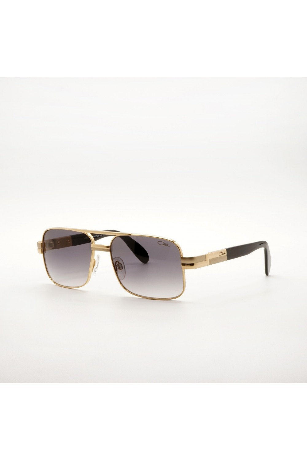 Cazal - Occhiali da sole in metallo squadrati per uomo oro - 988 003