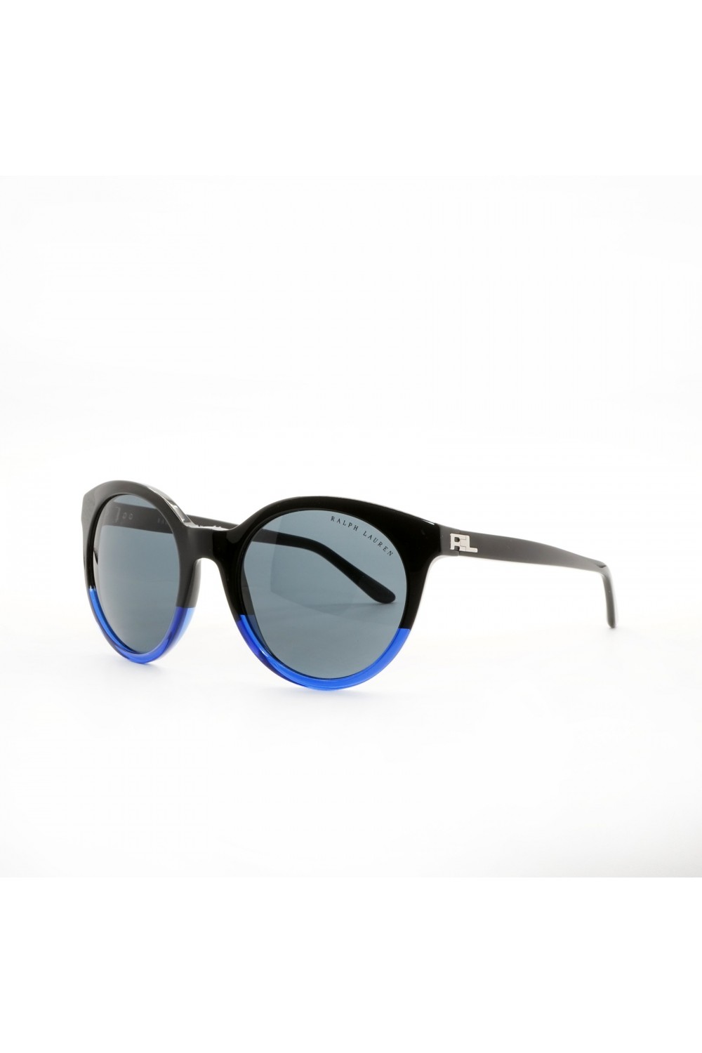Ralph Lauren - Occhiali da sole in celluloide tondi per donna nero/blu - RL8138