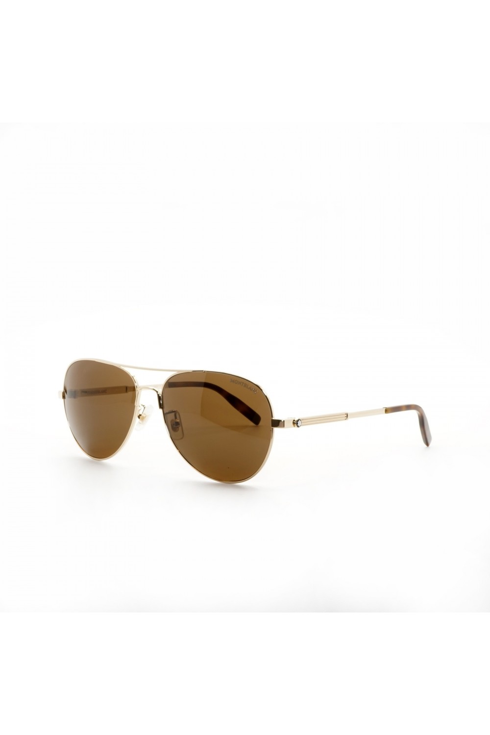 Montblanc - Occhiali da sole in metallo a goccia per uomo oro - MB0027S 008